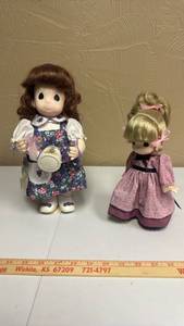 lot 138 image: Precious Moments Dolls Lot of 2 with Accessories