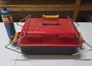 lot 774 image: Portable Tabletop Propane Grill with Turner Tempest Fuel Canister