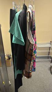 lot 204 image: Womens Clothing Lot size L - 4 tops and one pant including plaid vest