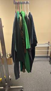 lot 208 image: Mens Bishop Carroll Eagles Clothing - T-Shirts, Polos, and pull over Windbreaker Jacket - Size XXL