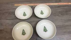 lot 534 image: Pier 1 Imports Winters Wonder 4-Piece Bowl Set Dishwasher Safe