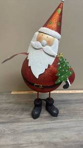 lot 539 image: Santa Claus Decorative Figure with Glitter Body Christmas - approx 23 tall