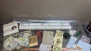 lot 566 image: Gift Wrap and Supplies Bundle for WeddingsAnniversaries with Wrapping Paper Rolls, Bags, Bows