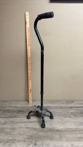 lot 580 image: Quad Cane Walking Stick with Height Adjustment