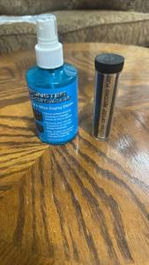 lot 304 image: Monster ScreenClean 200mL  Cleaner and a Clean Sweep Record Purifier lent roller