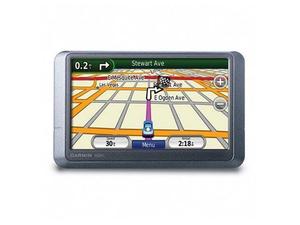 lot 312 image: Garmin Nuvi 205W Gray 4.3 LCD Touchscreen Display GPS Navigator wStand  -TESTED, powers on