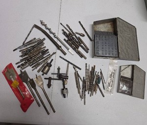 lot 828 image: Drill Bit and Auger Set with Storage Boxes and Accessories