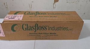 lot 841 image: Glasfloss Industries Polyester Service Roll Filter Media 24 x 20 x 1 PSR24201