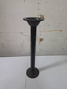 lot 842 image: Pedestal with metal center tube and plastic base and top - could be used for multiple purposes