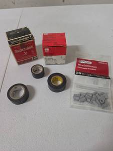 lot 874 image: Electrical Connectors and Cable Straps Lot Scotchlok Utilitech and electrical tap