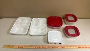 lot 451 image: Food Storage Container Lot 6 Piece