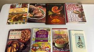 lot 458 image: Lot of 8 Cooking and Recipe Hardcover Books