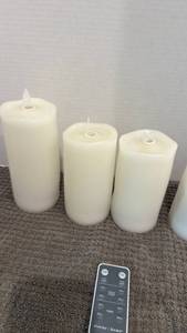 lot 1008 image: Sterno Home Remote Control LED Candles 5-Piece Set