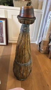 lot 1015 image: Decorative candle holder 34 inches tall not including the candle