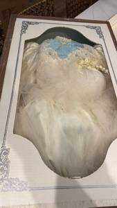 lot 1200 image: Wedding dress preserved in box