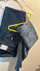 lot 1219 image: True Religion and Kutt jeans size 27 and 8