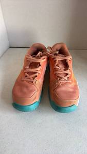 lot 1227 image: Babolat Jet Mach II Propulse Coral Blue Tennis Shoes Pair size 5