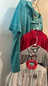 lot 1234 image: Mens short sleeve collared shirts size l
