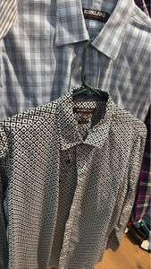 lot 1242 image: Mens long sleeve button up shirts Micheal Kors and other size L