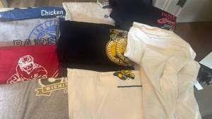 lot 1259 image: WSU and other tshirts size L