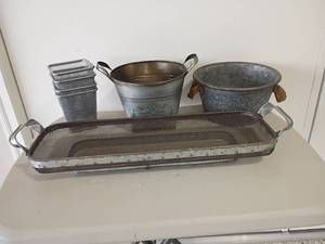 lot 2201 image: Galvanized Buckets and More