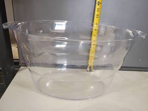 lot 2215 image: Large Plastic Ice Bucket or Punch Bowl
