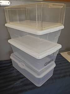lot 2226 image: Various Storage Totes.  One is actually a drawer