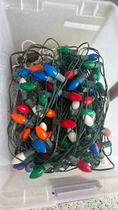 lot 2308 image: Strings of Christmas lights