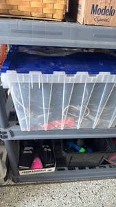 lot 2318 image: Large tote of various cords and more