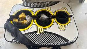 lot 2329 image: Cornhole with carrying case has some damage