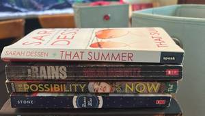 lot 70765 image: 4-Book Lot That Summer, The Brains, The Possibility of Now, Romeo Blue