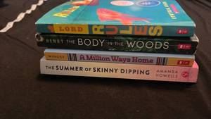 lot 70773 image: Book Lot 4 Titles Lord of the Flies Body in the Woods Million Ways Home Summer of Skinny Dipping