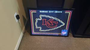 lot 70789 image: Kansas City Chiefs Neon Sign NFL Licensed