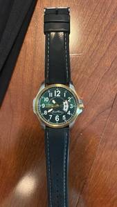 lot 70792 image: Invicta Watch Black Dial Black Leather Strap