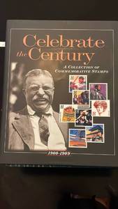 lot 71024 image: Celebrate the Century 10-Volume Commemorative Stamps Collection Volumes 1-10