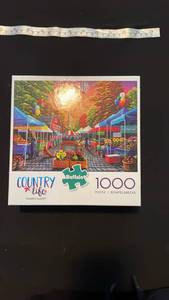lot 71026 image: Buffalo Country Life Farmers Market 1000 Piece Puzzle