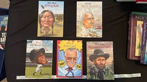 lot 71035 image: Lot of 5 Who Was Biography Books Sitting Bull, Mark Twain, World Series, Stan Lee, Ulysses S. Grant