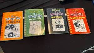 lot 71040 image: Diary of a Wimpy Kid Book Lot 4 Books Jeff Kinney
