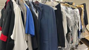 lot 70832 image: Clothing Lot Mixed Blazers Jackets Dress Pants Multiple Pieces