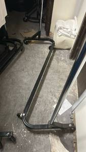 lot 70870 image: Clothing Rack with Horizontal Bar and Wheels