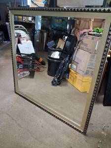 lot 62 image: Wall Mirror with Decorative Metal Frame MAR 0120OB