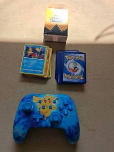 lot 107 image: Pokemon TCG Lot Controller Pikachu Cards Deck Box Empire