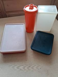 lot 136 image: Tupperware Food Storage Containers and Pitcher Set 4-Piece