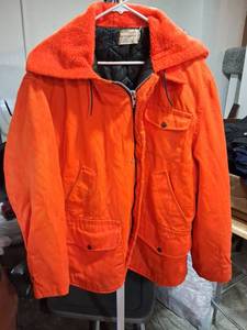 lot 145 image: Westernfield Orange Jacket with Faux Fur Collar