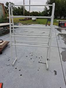 lot 157 image: Metal Livestock Gate Panel with Wheels 52 inches