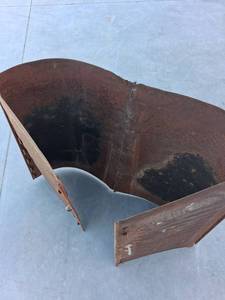 lot 158 image: Metal  with Hinged Vented Access Doors its a hood  1940s to1950s.