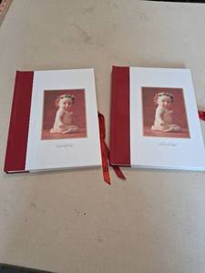 lot 172 image: Anne Geddes Photo Album Set 2 Volumes Red White Hardcover