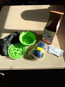 lot 184 image: KADTC Dog Treat Toy Food Dispensing Toy Blue Yellow