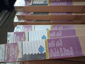 lot 210 image: Shaper 1 x 8 Vinyl Blind 6-Pack Non-Pleated Formula