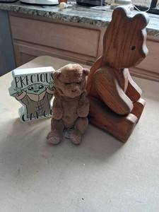 lot 214 image: Hasbro FurReal Friends 7887577423 Electronic Bear Toy with Wooden Carving